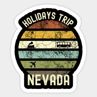 Holidays Trip To Nevada, Family Trip To Nevada, Road Trip to Nevada, Family Reunion in Nevada, Holidays in Nevada, Vacation in Nevada Sticker